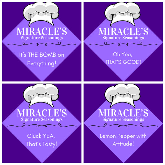 Seasoning Sample Bundle - 5 Pack Chef Miracle's Signature Seasonings